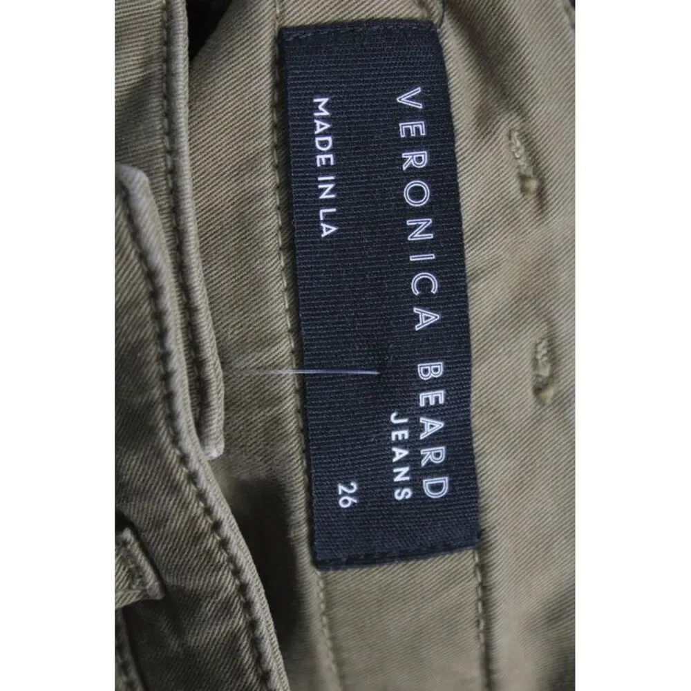 Veronica Beard Womens Brown Chino Pants High Rise Cotton Size 26